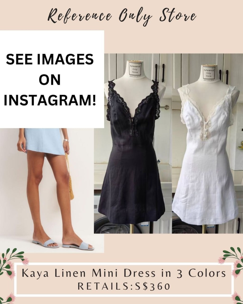 Ref Kaya mini linen dress