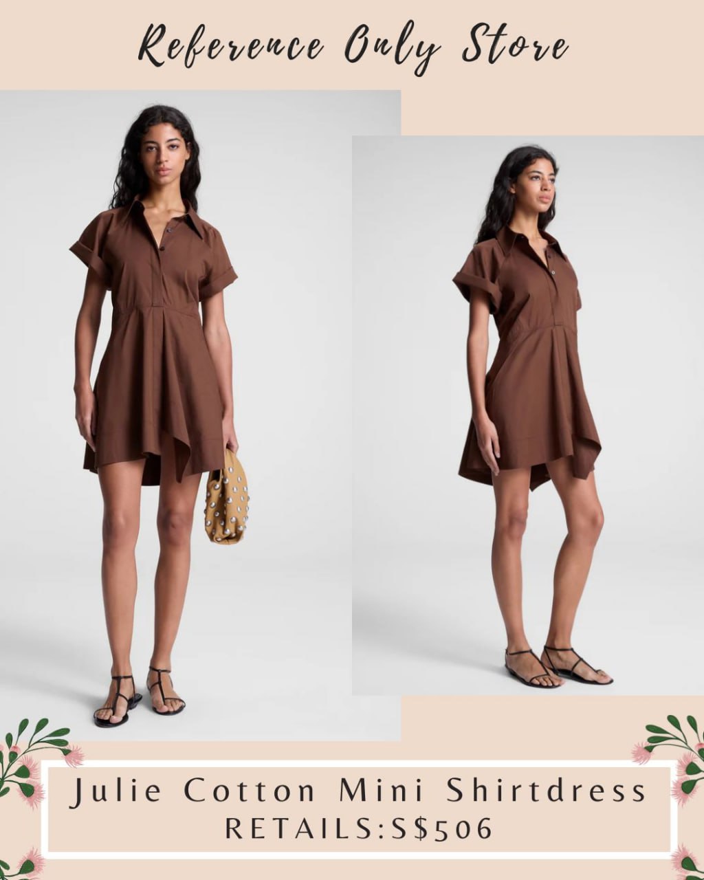 ALC Julie cotton mini shirt dress