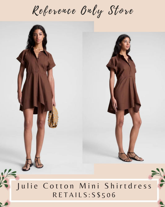ALC Julie cotton mini shirt dress