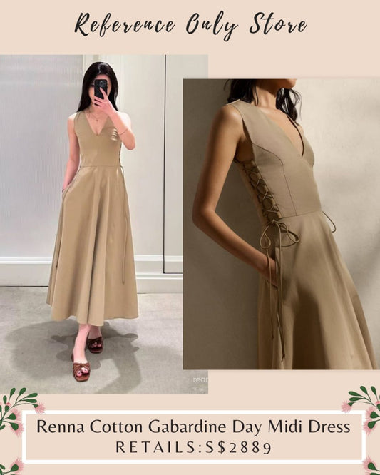 RL Renna Cotton Garbardine day midi dress