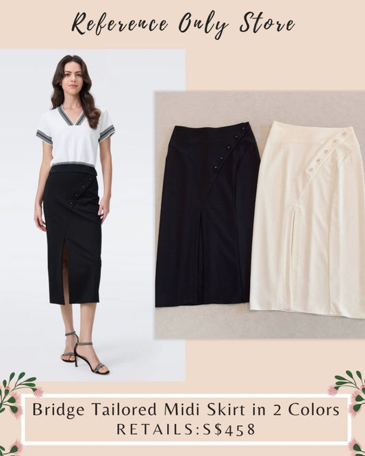 DVF Bridge tailored midi skirt in 2 colors