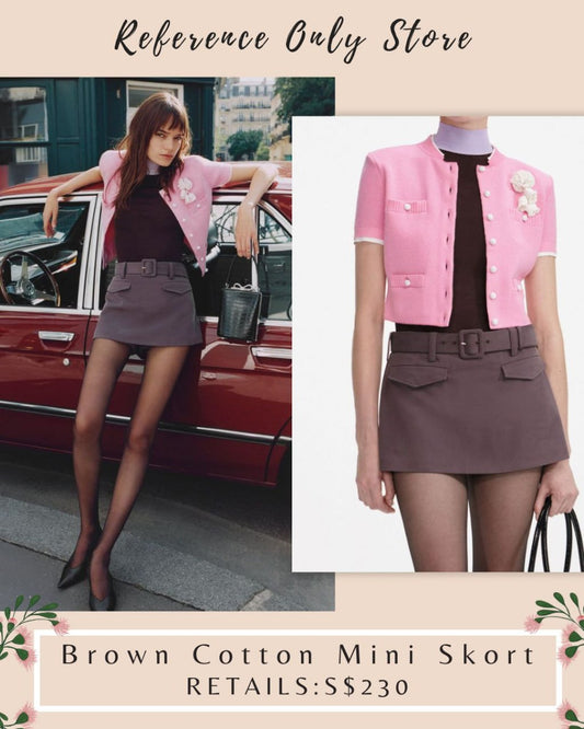 SP Brown Mini Skort