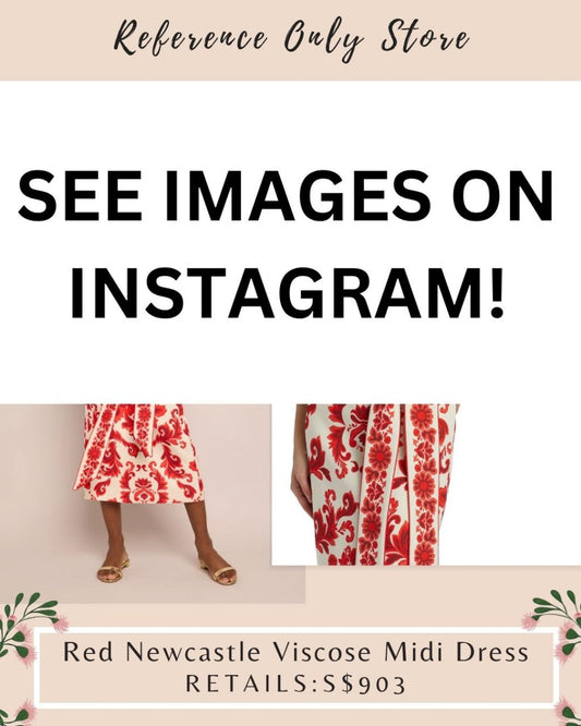 cc Red Newcastle viscose midi dress