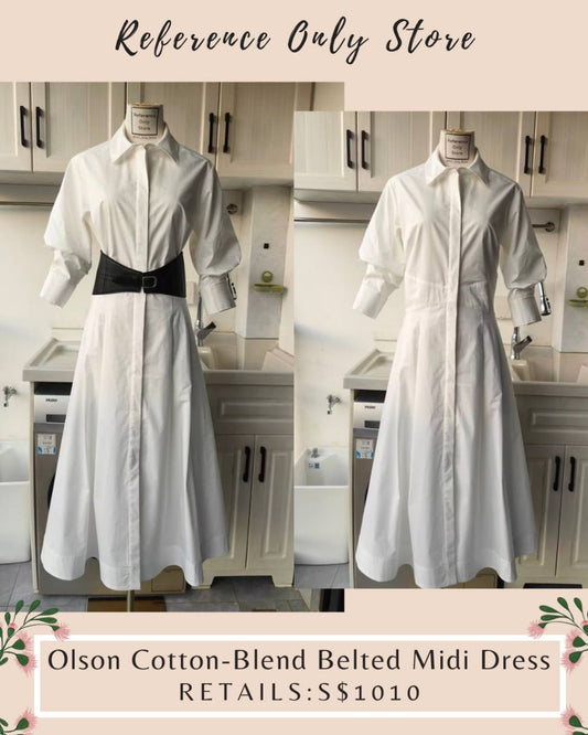 SK Olson cotton blend midi dress