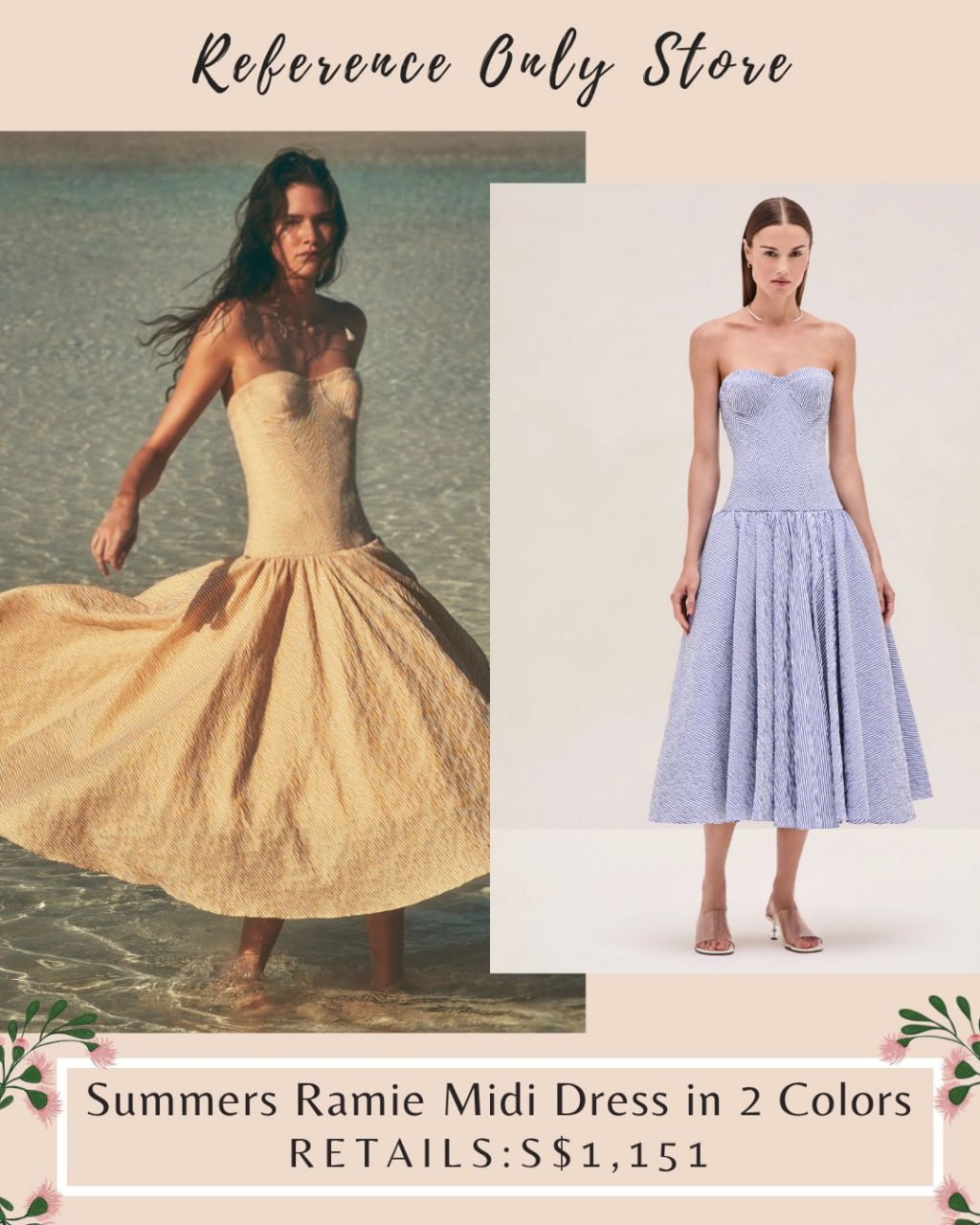 ALX Summers Ramie Midi Dress in 2 Colors