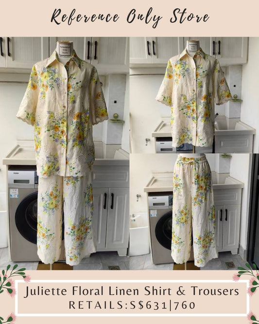 AM Juliette Floral Linen Shirt & Trousers