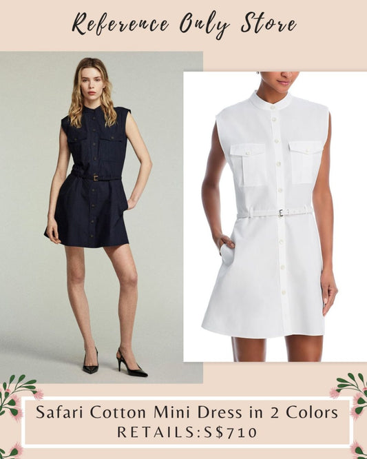 FRA Safari cotton mini dress in 2 colors