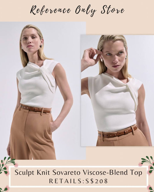 TF Sculpt knit Sovareto viscose blend top