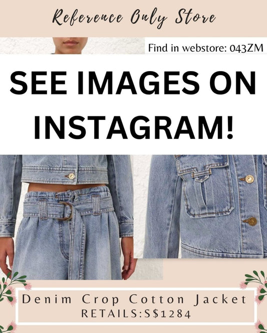 043zm denim crop cotton jacket