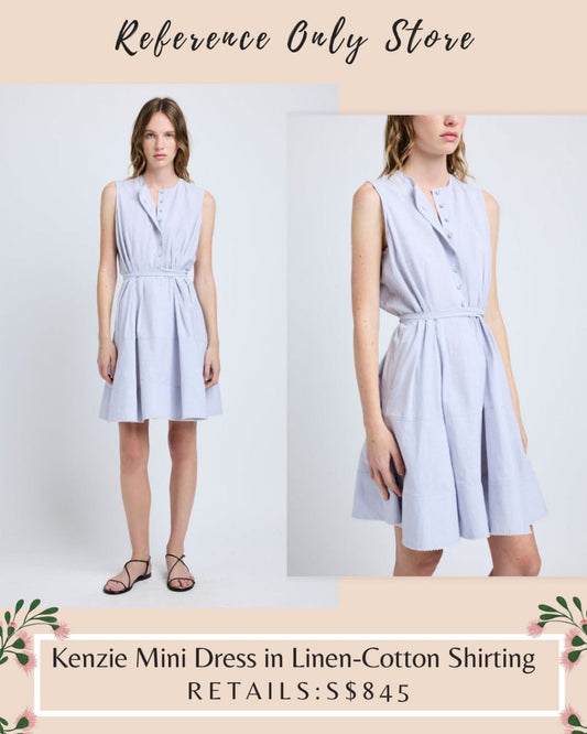PS Kenzie Mini dress in linen cotton shirting