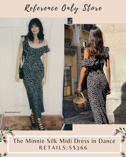 Readystock! RP The Minnie Silk midi dress in dance floral