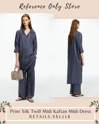 CH Silk Twill midi kaftan midi dress | pants