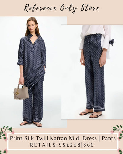 CH Silk Twill midi kaftan midi dress | pants