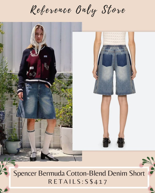 SE Spencer bermuda cotton blend denim short