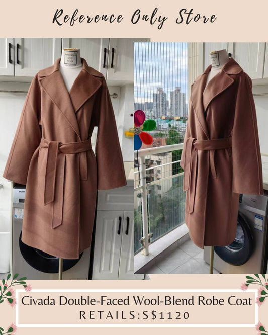 MM Civada double faced wool blend robe