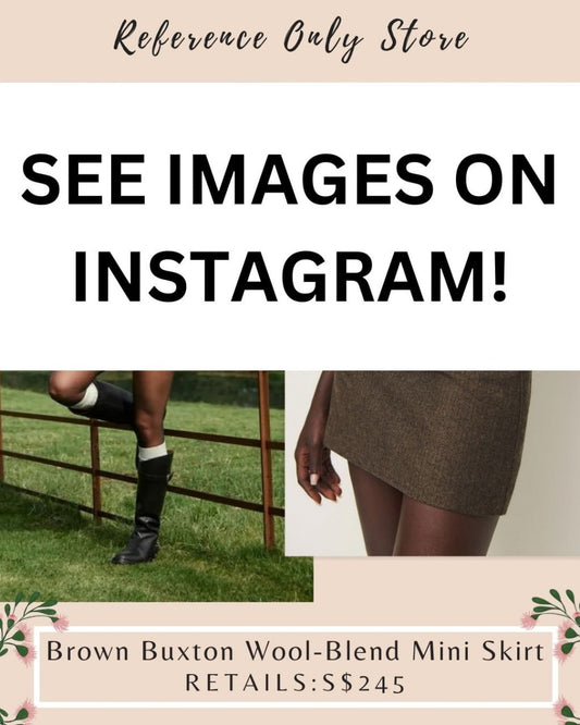 Special price! Ref brown plaid buxton mini skirt