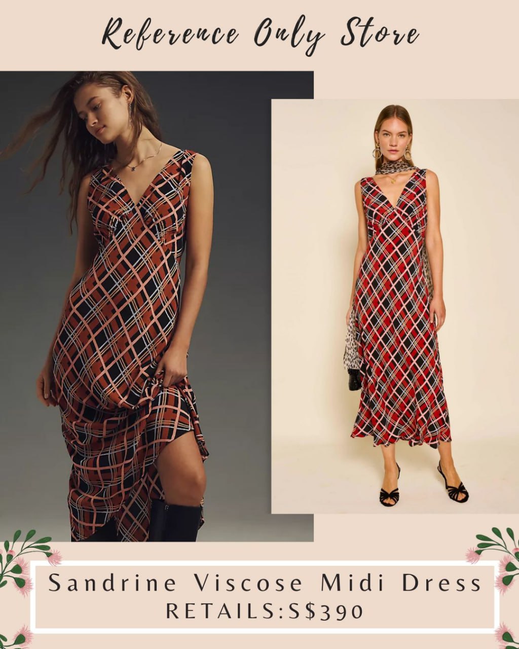 RX Sandrine viscose midi dress