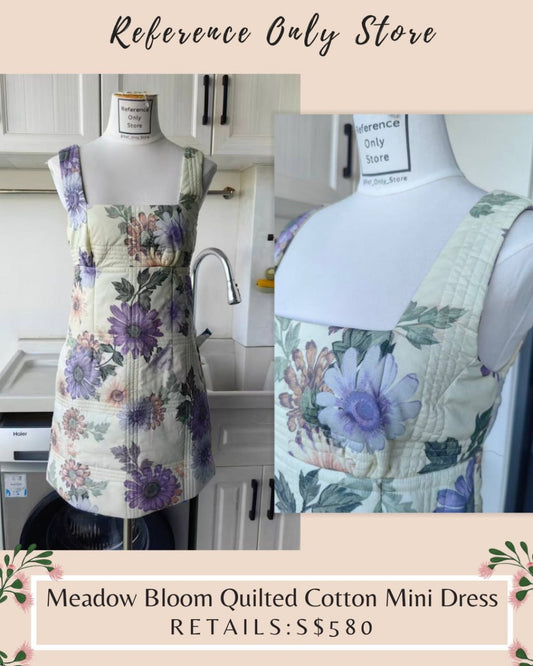 AM Meadow Bloom Quilted cotton mini dress