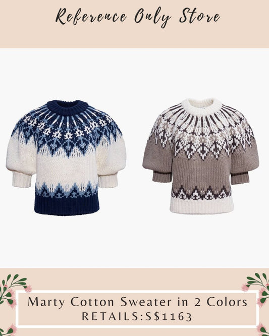 ATZ Marty cotton sweater in 2 colors