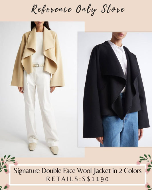 Tot Signature Double Face Wool jacket in 2 colors