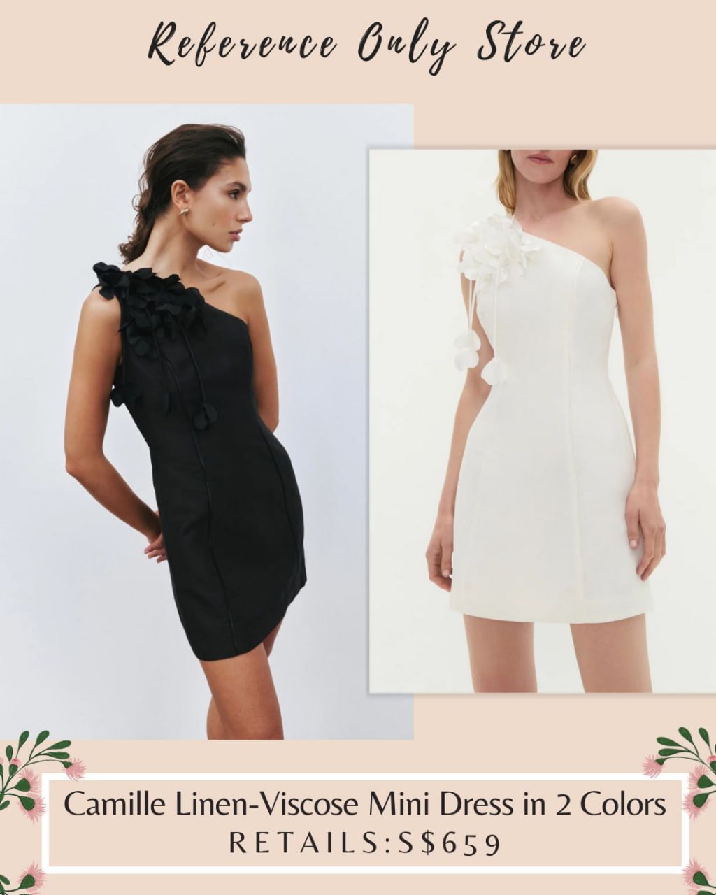 AJ Camille Linen Viscose mini dress