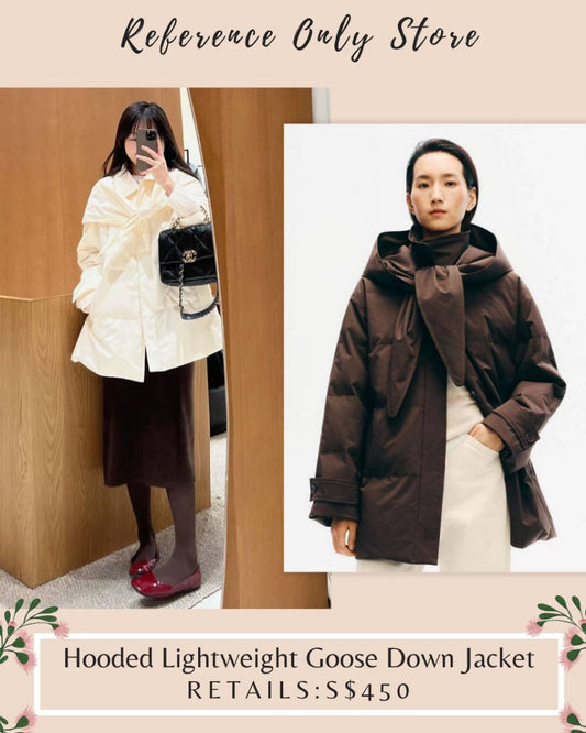 EDI Hooded lightweight goose down jacket