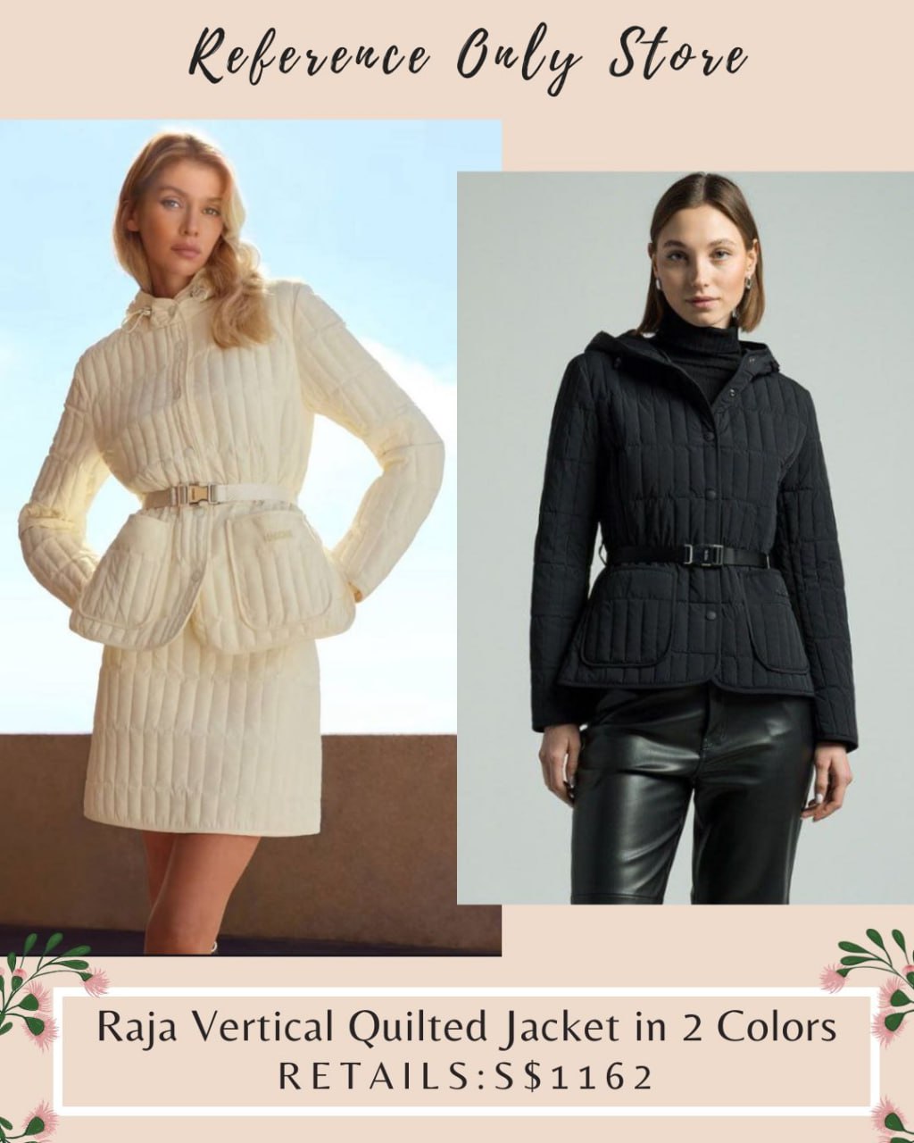 MK Raja Vertical quilted jacket in 2 colors