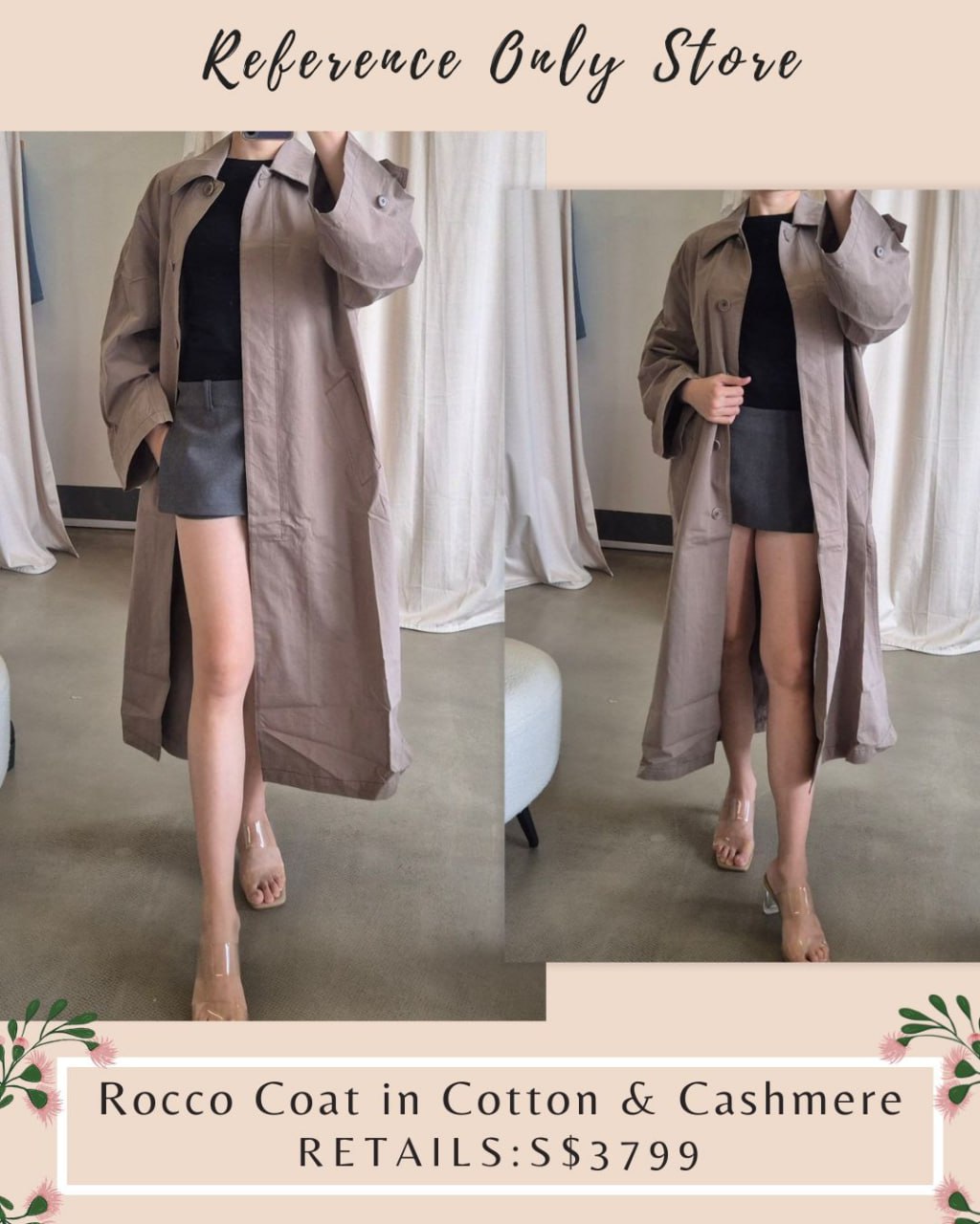 TR Rocco Coat in cotton and cashmere