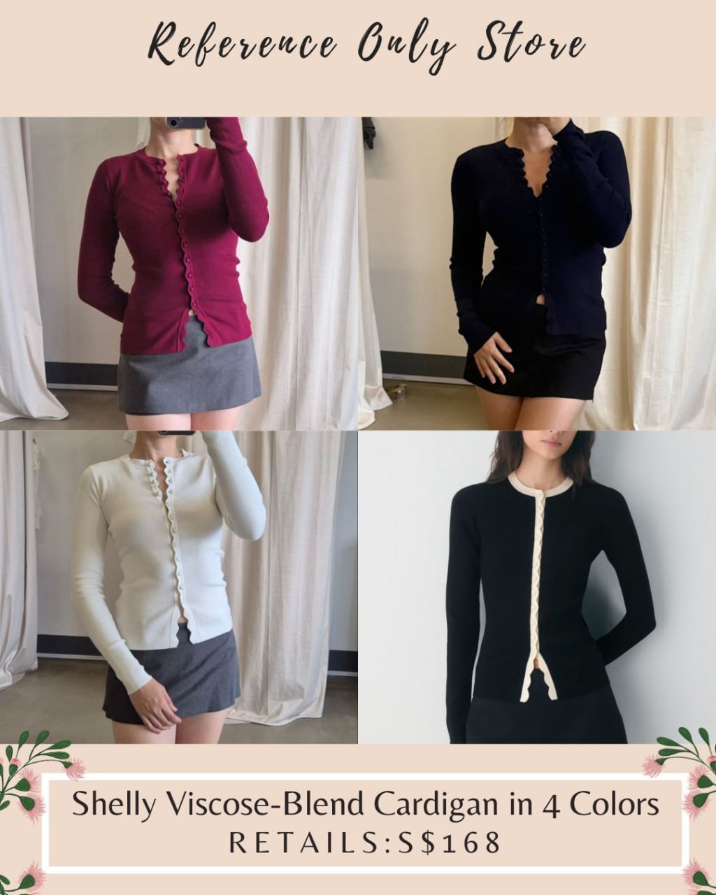 New colors! ARZ Shelly viscose blend cardigan in 4 colors