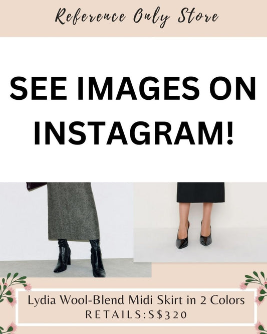 Ref lydia wool blend midi skirt