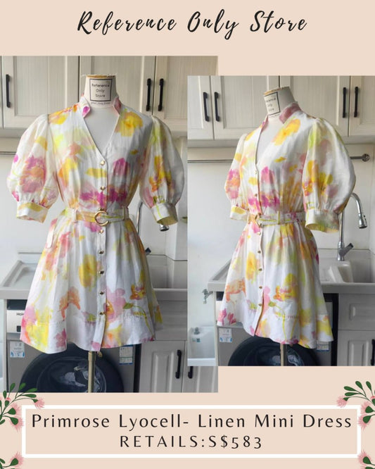 AJ Primrose Lyocell Linen mini dress