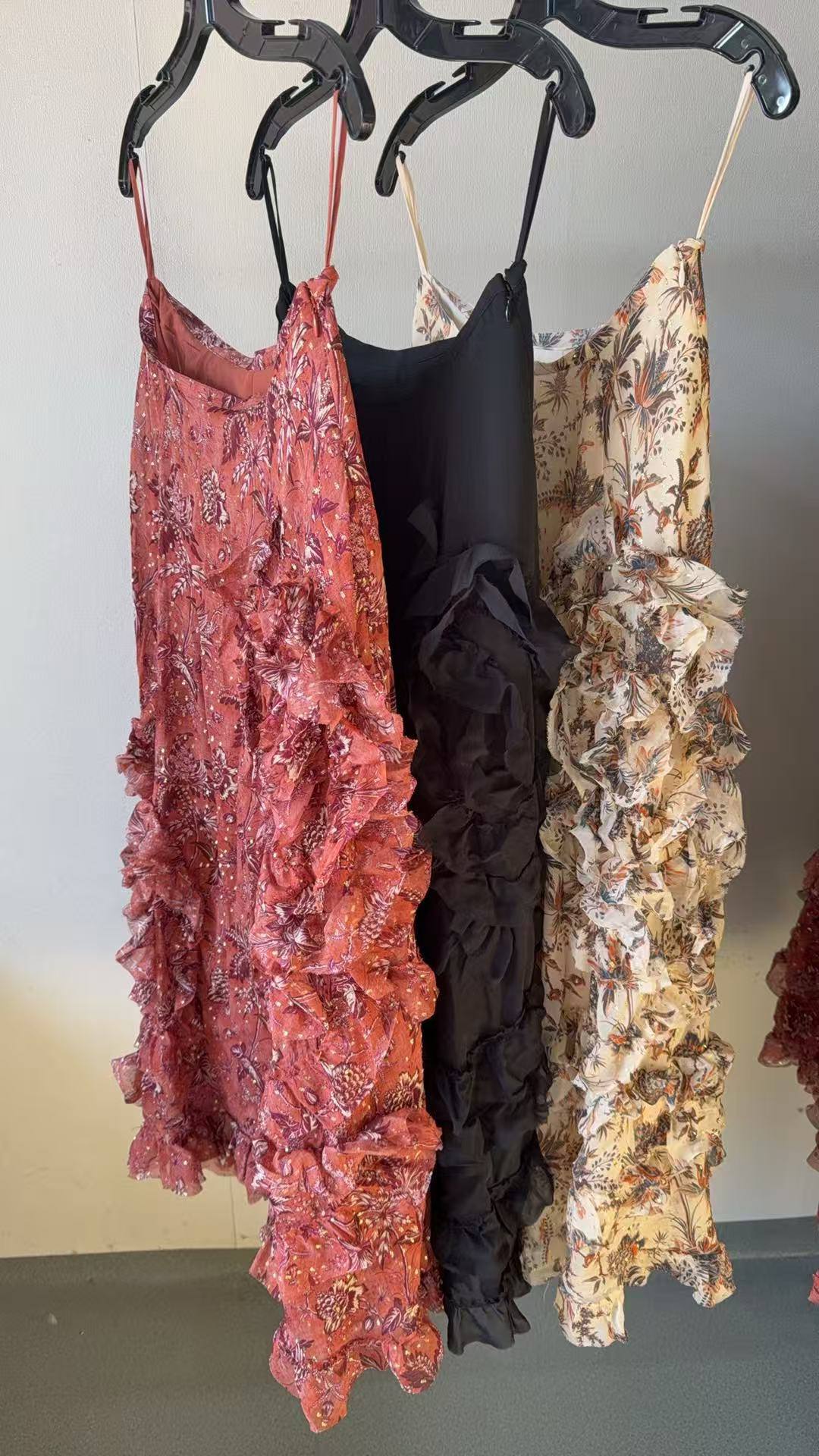 UJ Adele printed silk-blend chiffon midi skirt