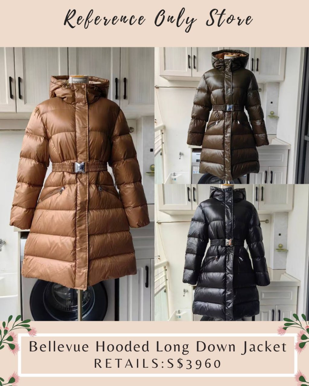 MC Bellevue Hooded Long Down Jacket