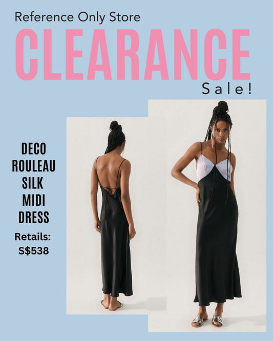 SL Deco Rouleau Silk midi dress