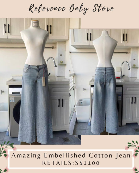 AO Amazing embellished cotton jean