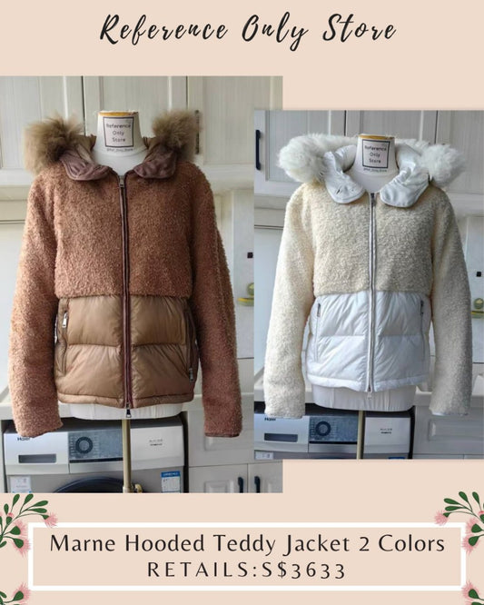 MC Marne hooded teddy jacket in 2 colors