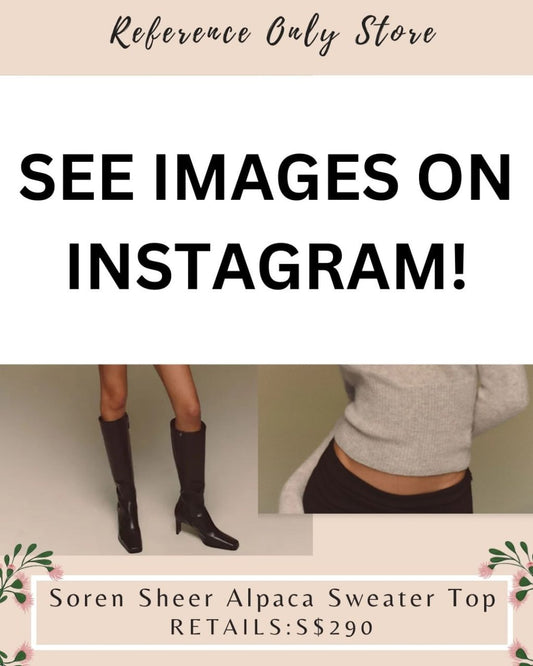 Ref Soren sheer alpaca sweater top