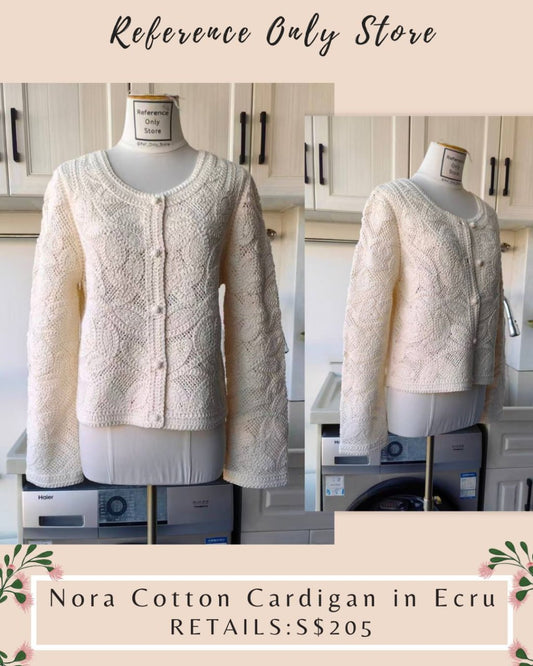 SZ Nora cotton cardigan in ecru