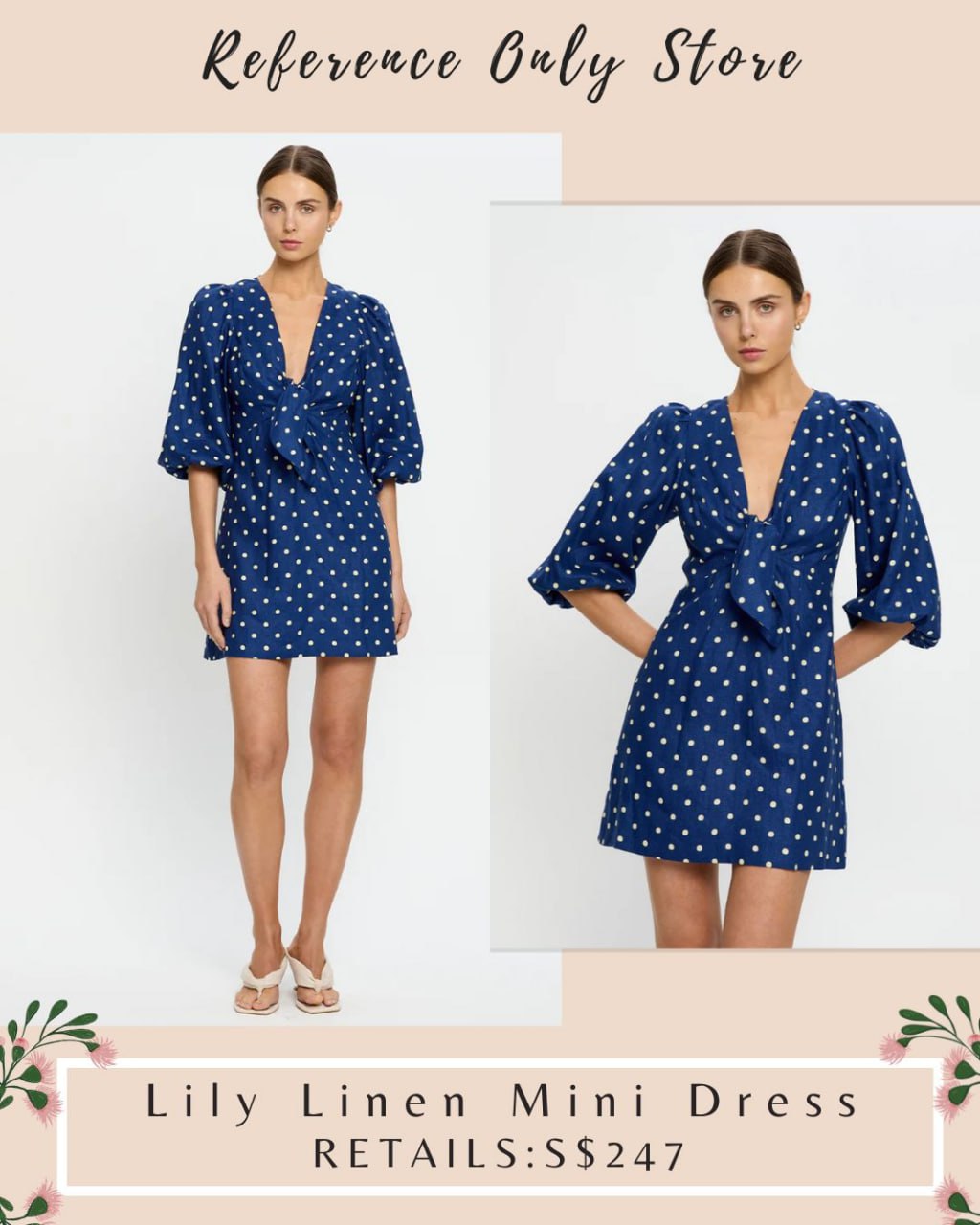 KV Lily linen mini dress