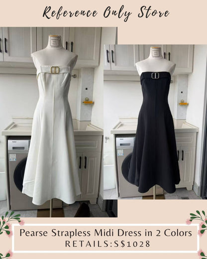 ALX Pearse Strapless midi dress in 2 colors