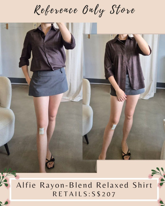 Ref Alfie rayon blend relaxed shirt