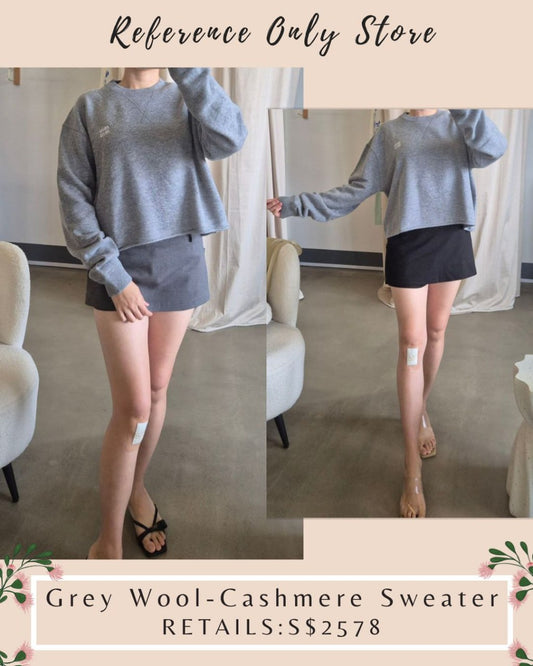 MM Grey cashmere wool sweater