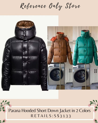 MC Men's Parana hooded short down jacket in 3 colors