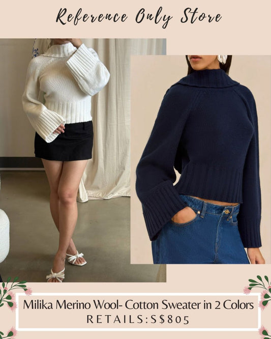 CG Milika Merino Wool cotton Sweater in 2 colors