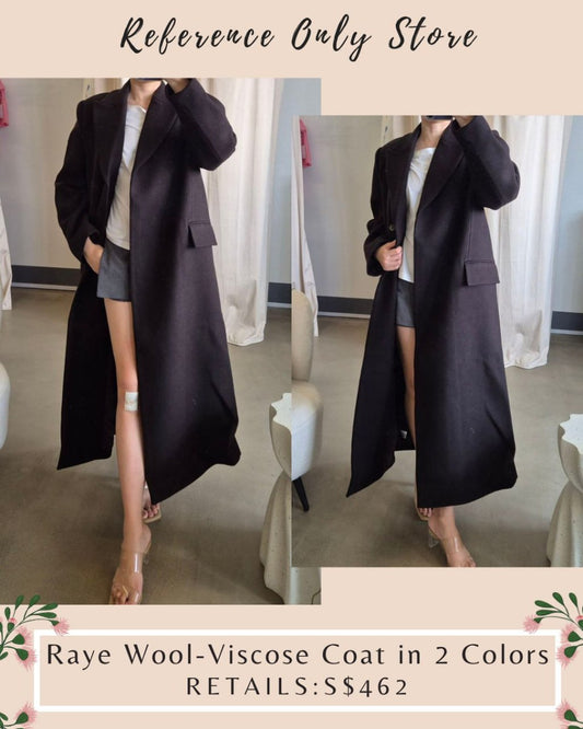 HL Raye wool viscose blend coat in 2 colors