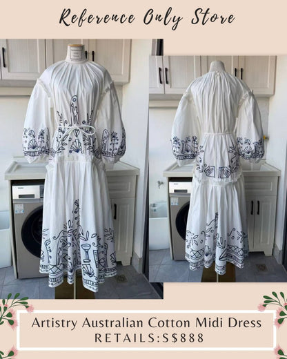 AM Artistry cotton midi dress