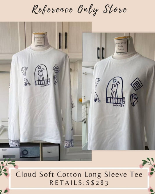 AM cloud soft cotton long sleeve tee