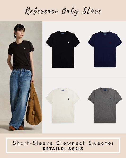 RL Stretch cotton crewneck sweater top