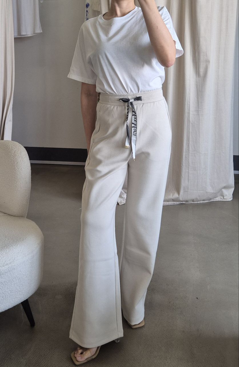 MM wide fit cotton blend jersey trousers pants