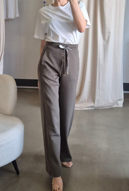 MM wide fit cotton blend jersey trousers pants